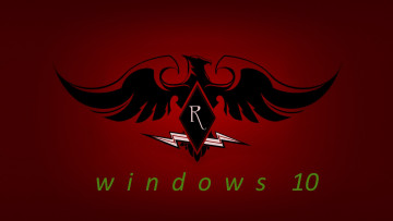 Картинка компьютеры windows++10 орел фон логотип