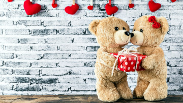 Картинка праздничные мягкие+игрушки подарок медведи