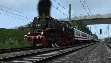 обоя техника, 3d, поезд, вагоны