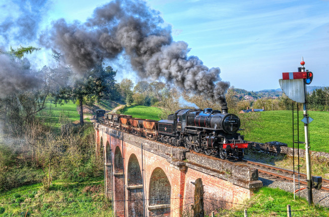 Обои картинки фото техника, паровозы, состав, локомотив