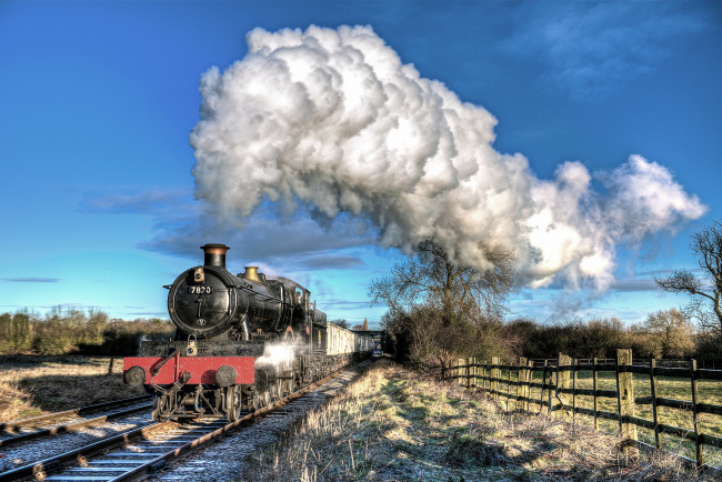 Обои картинки фото техника, паровозы, состав, локомотив