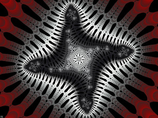 Картинка 3д+графика фракталы+ fractal цвет фон узор