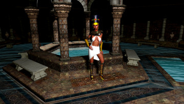 Картинка 3д+графика фантазия+ fantasy фон взгляд девушка