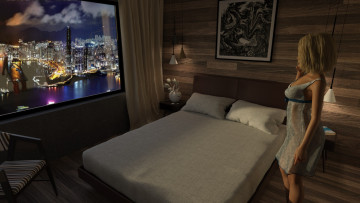 Картинка 3д+графика люди+ people фон взгляд девушка