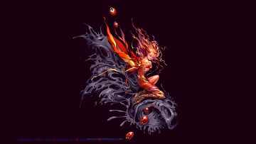 Картинка календари фэнтези насекомое существо крылья девушка эльф calendar 2019