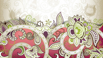 Картинка векторная+графика цветы+ flowers цвет фон узор