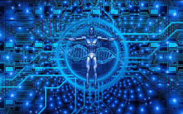 Картинка 3д+графика фантазия+ fantasy взгляд фон плата мужчина