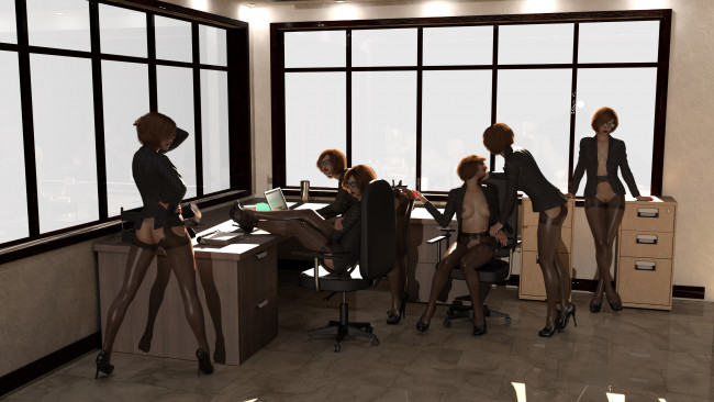 Обои картинки фото 3д графика, люди , people, фон, девушки, взгляд