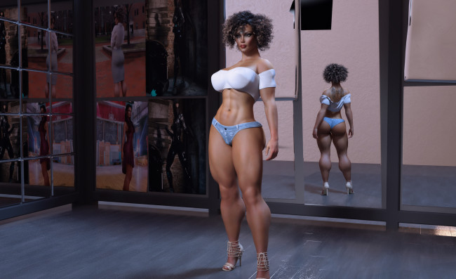 Обои картинки фото 3д графика, люди , people, фон, взгляд, девушка