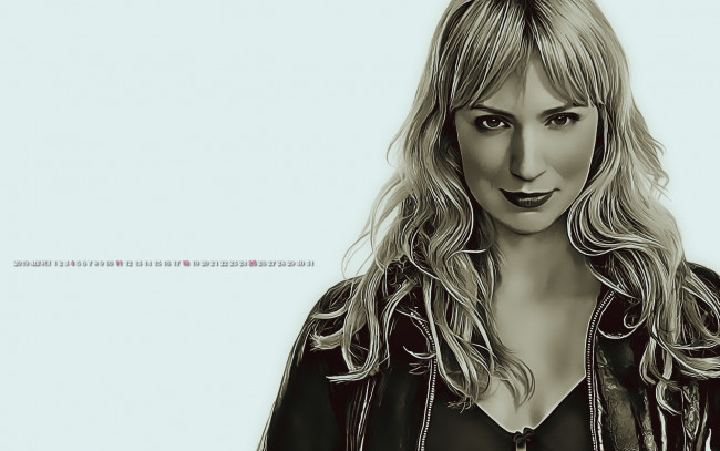 Обои картинки фото календари, компьютерный дизайн, лицо, девушка, женщина, calendar, взгляд, 2019