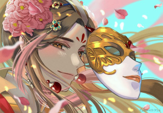 Картинка аниме tian+guan+ci+fu се лянь маска