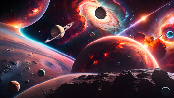 Картинка космос арт нейросеть