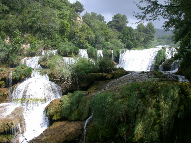 Обои картинки фото природа, водопады