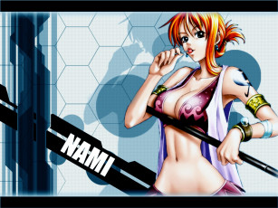 Картинка аниме one piece nami
