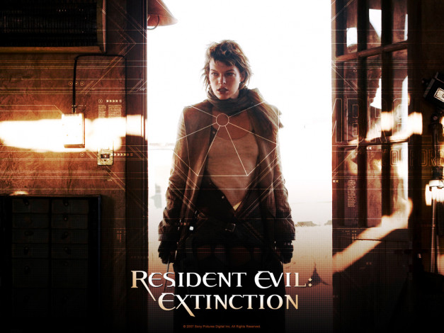 Обои картинки фото resident, evil, exctinction, кино, фильмы