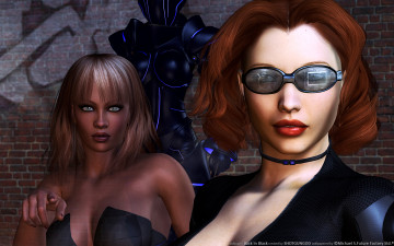 Картинка back in black 3д графика people люди