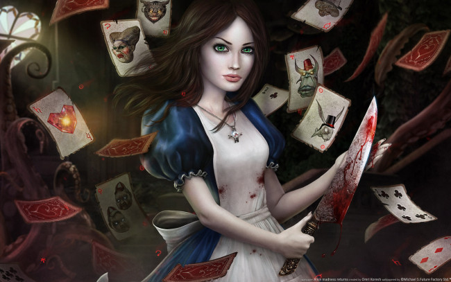 Обои картинки фото alice, madness, returns, видео, игры