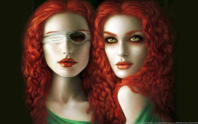 Обои картинки фото maharet, mekare, фэнтези, девушки