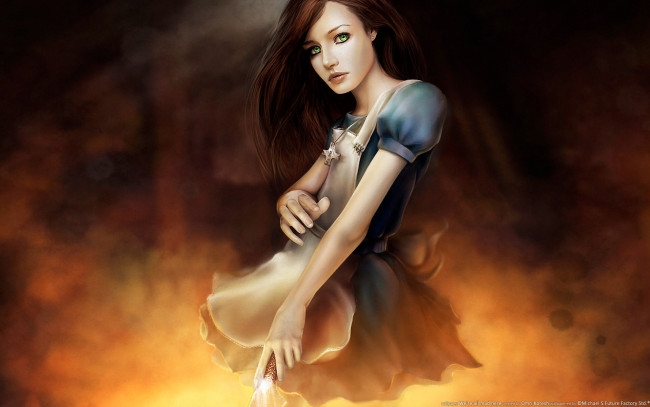 Обои картинки фото we`re, all, mad, here, видео, игры, alice, madness, returns