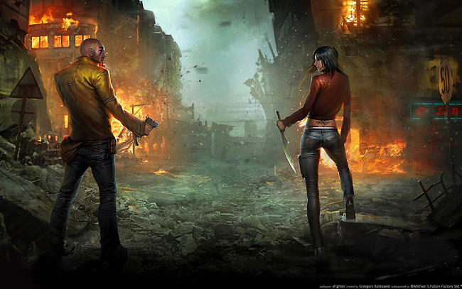 Обои картинки фото xfighter, фэнтези, иные, миры, времена