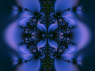 Картинка 3д графика fractal фракталы тёмный узор фрактал