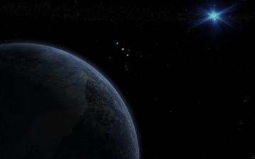 Картинка космос арт планета звёзды