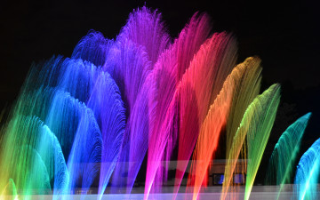 Картинка разное иллюминация цвета вода ночь