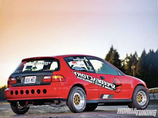 Обои картинки фото 1992, honda, civic, vx, автомобили, hotrod, dragster