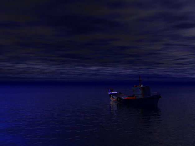 Обои картинки фото 3д, графика, sea, undersea, море, лодка