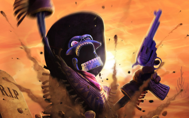 Обои картинки фото the, gunstringe, видео, игры, скелет