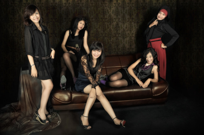 Обои картинки фото -Unsort Азиатки, девушки, unsort, азиатки, диван