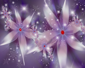 Картинка 3д графика flowers цветы лепестки узор цвета