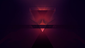 Картинка 3д графика abstract абстракции night sky is happy wmill треугольник