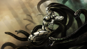 Картинка фэнтези существа язык змеи