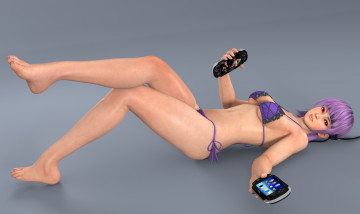 Картинка 3д графика anime аниме девушка купальник