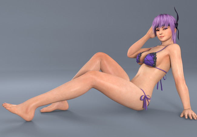 Обои картинки фото 3д, графика, anime, аниме, купальник, девушка
