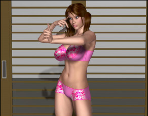 Картинка lordsnot 3д+графика фантазия+ fantasy купальник жест взгляд девушка