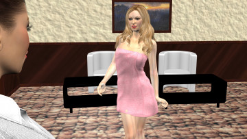 Картинка 3д+графика люди+ people взгляд девушка