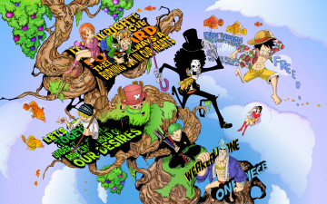 Картинка аниме one+piece monkey nami brook franky chopper robin nico usopp d luffy sanji roronoa zoro rideonmusic