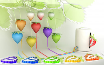 Картинка векторная+графика еда клубника