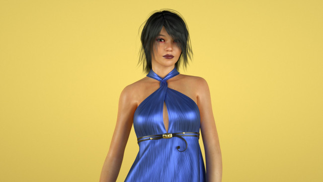 Обои картинки фото 3д графика, люди , people, фон, взгляд, девушка