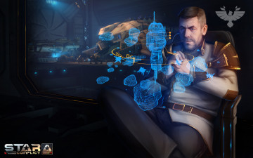 Картинка видео+игры star+conflict фон мужчина взгляд