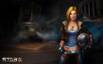 Картинка видео+игры star+conflict фон взгляд девушка