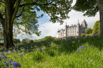 обоя dunrobin castle, города, - дворцы,  замки,  крепости, замок, парк