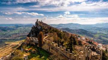 Картинка города -+пейзажи крепость утес