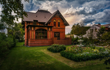 Картинка города -+здания +дома дом загородный