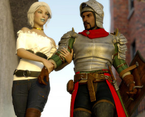 Картинка 3д+графика фантазия+ fantasy девушка фон взгляд