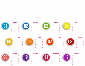 Картинка календари 3д-графика фон 2018 календарь