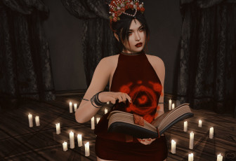 Картинка 3д+графика фантазия+ fantasy девушка взгляд фон