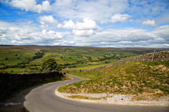 Картинка природа дороги поворот шоссе